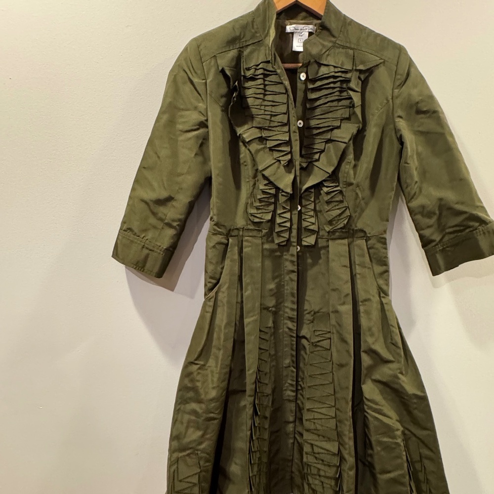 Vintage Oscar de la Renta trench coat dress